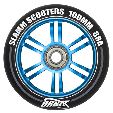 Slamm 100mm Orbit Alloy Core Wheels Blue